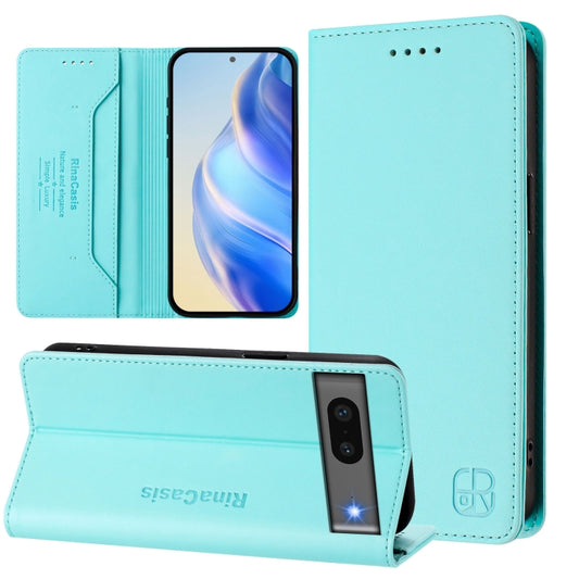 RC01 Dual-Folded Magnetic Suction RFID Leather Phone Case, For Google Pixel 7, For Google Pixel 6a, For Google Pixel 6 Pro, For Google Pixel 6, For Google Pixel 5a