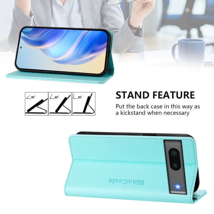 RC01 Dual-Folded Magnetic Suction RFID Leather Phone Case, For Google Pixel 7, For Google Pixel 6a, For Google Pixel 6 Pro, For Google Pixel 6, For Google Pixel 5a