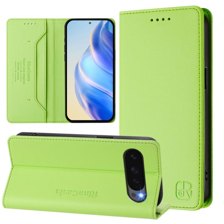 RC01 Dual-Folded Magnetic Suction RFID Leather Phone Case, For Google Pixel 11 Pro XL, For Google Pixel 11 / 11 Pro, For Google Pixel 10 Pro XL, For Google Pixel 10 / 10 Pro 5G Global, For Google Pixel 9a, For Google Pixel 9 Pro XL