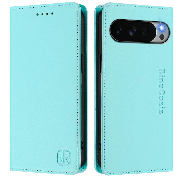 RC01 Dual-Folded Magnetic Suction RFID Leather Phone Case, For Google Pixel 11 Pro XL, For Google Pixel 11 / 11 Pro, For Google Pixel 10 Pro XL, For Google Pixel 10 / 10 Pro 5G Global, For Google Pixel 9a, For Google Pixel 9 Pro XL
