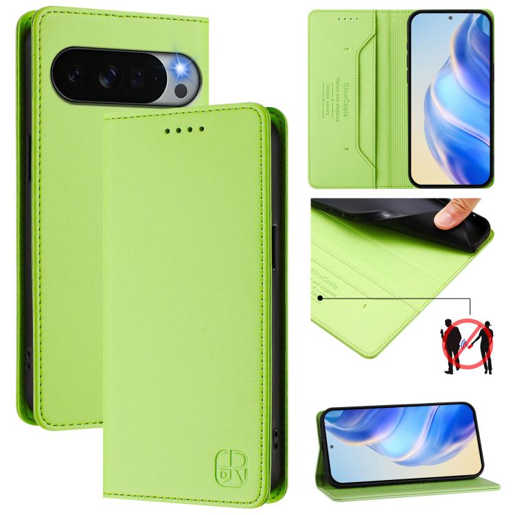 RC01 Dual-Folded Magnetic Suction RFID Leather Phone Case, For Google Pixel 11 Pro XL, For Google Pixel 11 / 11 Pro, For Google Pixel 10 Pro XL, For Google Pixel 10 / 10 Pro 5G Global, For Google Pixel 9a, For Google Pixel 9 Pro XL