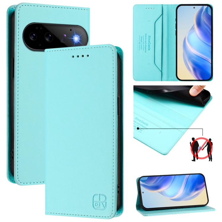 RC01 Dual-Folded Magnetic Suction RFID Leather Phone Case, For Google Pixel 11 Pro XL, For Google Pixel 11 / 11 Pro, For Google Pixel 10 Pro XL, For Google Pixel 10 / 10 Pro 5G Global, For Google Pixel 9a, For Google Pixel 9 Pro XL