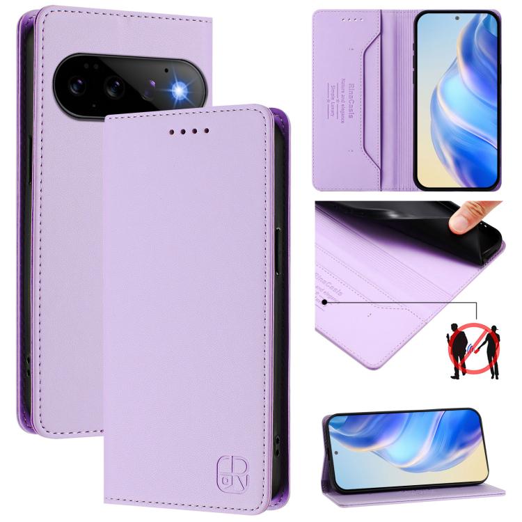 RC01 Dual-Folded Magnetic Suction RFID Leather Phone Case, For Google Pixel 11 Pro XL, For Google Pixel 11 / 11 Pro, For Google Pixel 10 Pro XL, For Google Pixel 10 / 10 Pro 5G Global, For Google Pixel 9a, For Google Pixel 9 Pro XL