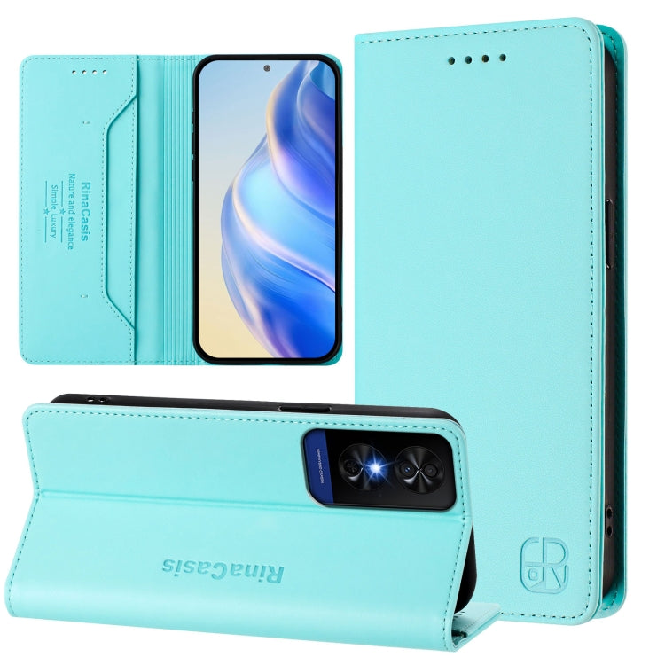 RC01 Dual-Folded Magnetic Suction RFID Leather Phone Case, For TCL K70 Power 4G / K70 4G, For TCL NxtPaper 70 Pro 5G, For TCL K33 5G / K32 5G, For TCL 60 NxtPaper, For TCL 605 / 60 SE, For TCL 50 5G / XE Nxtpaper 5G / XE 5G