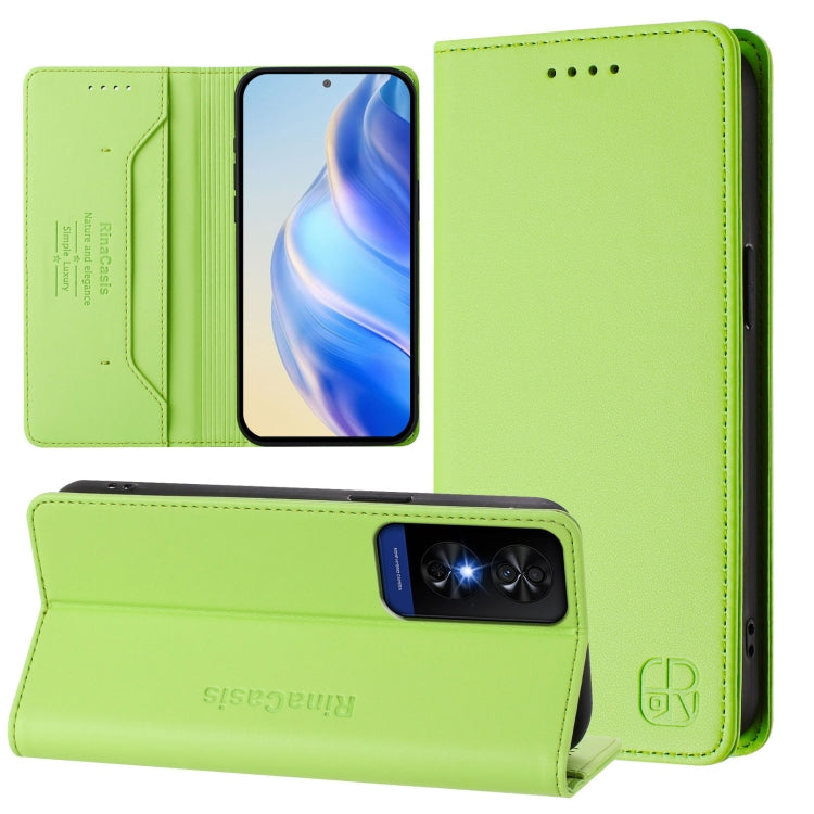 RC01 Dual-Folded Magnetic Suction RFID Leather Phone Case, For TCL K70 Power 4G / K70 4G, For TCL NxtPaper 70 Pro 5G, For TCL K33 5G / K32 5G, For TCL 60 NxtPaper, For TCL 605 / 60 SE, For TCL 50 5G / XE Nxtpaper 5G / XE 5G