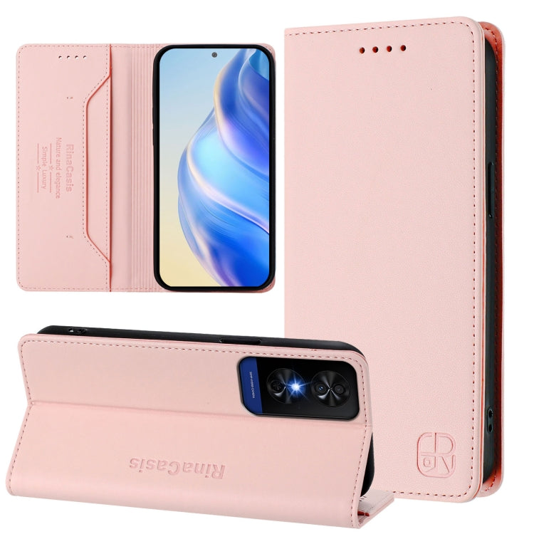 RC01 Dual-Folded Magnetic Suction RFID Leather Phone Case, For TCL K70 Power 4G / K70 4G, For TCL NxtPaper 70 Pro 5G, For TCL K33 5G / K32 5G, For TCL 60 NxtPaper, For TCL 605 / 60 SE, For TCL 50 5G / XE Nxtpaper 5G / XE 5G