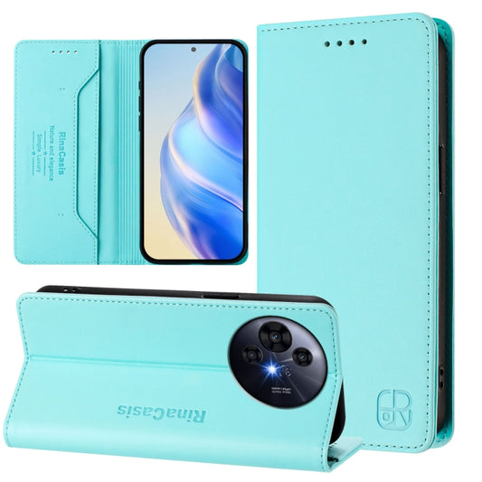 RC01 Dual-Folded Magnetic Suction RFID Leather Phone Case, For TCL 50 Pro NxtPaper, For TCL 50 LE, For TCL 201, For TCL 50 XL 5G, For TCL 50 XE, For TCL 50 SE