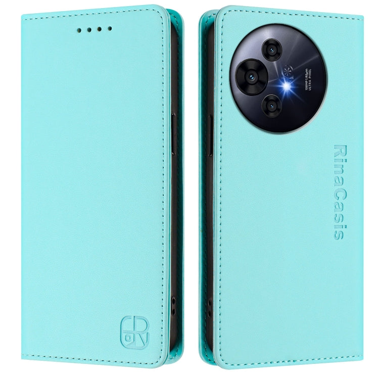 RC01 Dual-Folded Magnetic Suction RFID Leather Phone Case, For TCL 50 Pro NxtPaper, For TCL 50 LE, For TCL 201, For TCL 50 XL 5G, For TCL 50 XE, For TCL 50 SE