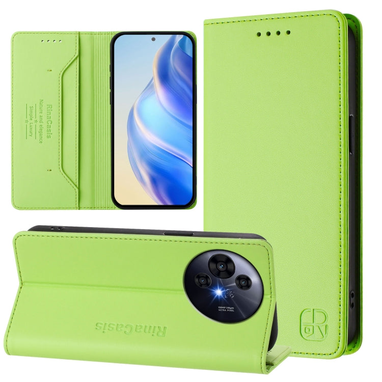 RC01 Dual-Folded Magnetic Suction RFID Leather Phone Case, For TCL 50 Pro NxtPaper, For TCL 50 LE, For TCL 201, For TCL 50 XL 5G, For TCL 50 XE, For TCL 50 SE