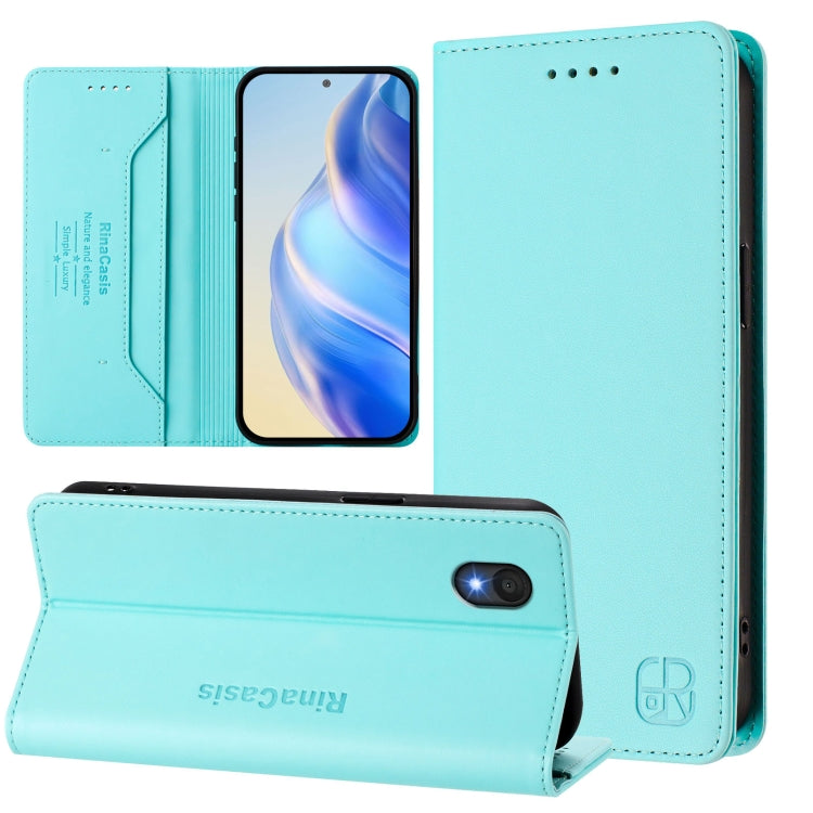 RC01 Dual-Folded Magnetic Suction RFID Leather Phone Case, For TCL 50 Pro NxtPaper, For TCL 50 LE, For TCL 201, For TCL 50 XL 5G, For TCL 50 XE, For TCL 50 SE