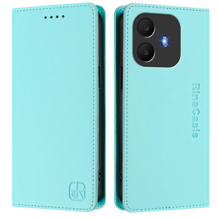 RC01 Dual-Folded Magnetic Suction RFID Leather Phone Case, For TCL K70 Power 4G / K70 4G, For TCL NxtPaper 70 Pro 5G, For TCL K33 5G / K32 5G, For TCL 60 NxtPaper, For TCL 605 / 60 SE, For TCL 50 5G / XE Nxtpaper 5G / XE 5G