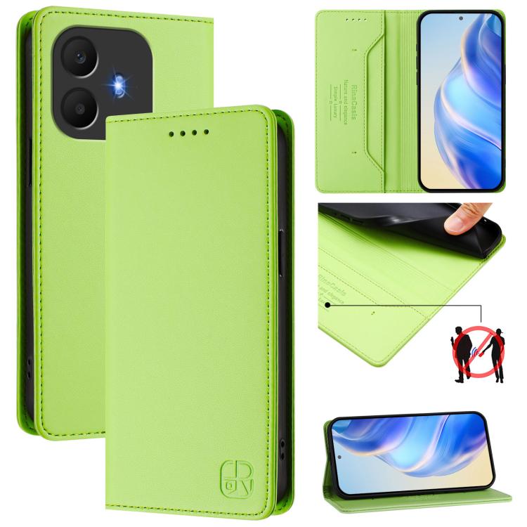 RC01 Dual-Folded Magnetic Suction RFID Leather Phone Case, For TCL K70 Power 4G / K70 4G, For TCL NxtPaper 70 Pro 5G, For TCL K33 5G / K32 5G, For TCL 60 NxtPaper, For TCL 605 / 60 SE, For TCL 50 5G / XE Nxtpaper 5G / XE 5G