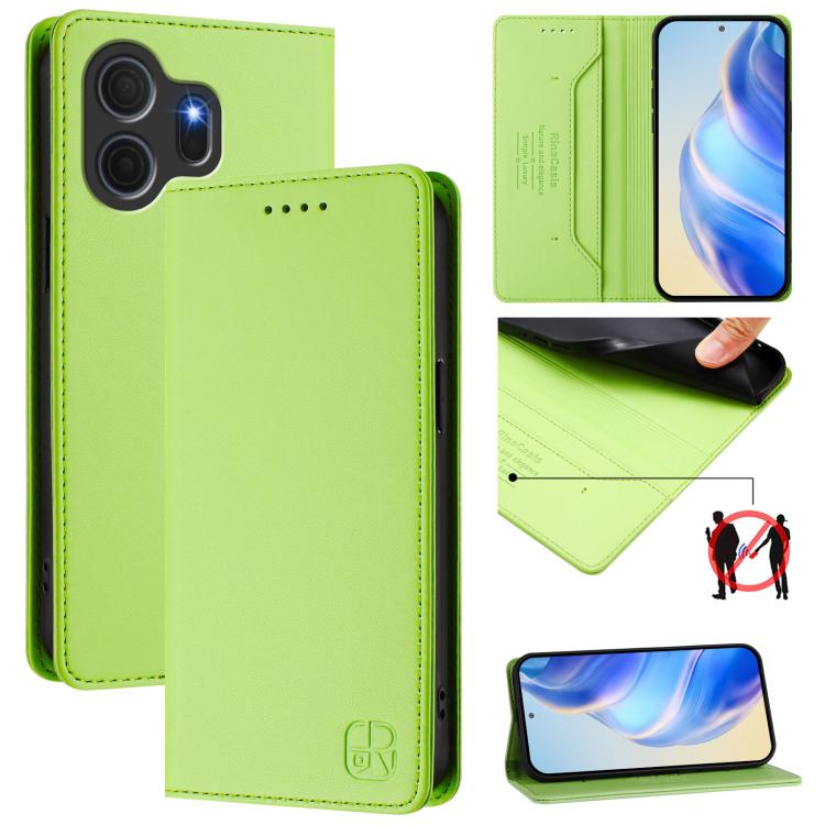 RC01 Dual-Folded Magnetic Suction RFID Leather Phone Case, For TCL K70 Power 4G / K70 4G, For TCL NxtPaper 70 Pro 5G, For TCL K33 5G / K32 5G, For TCL 60 NxtPaper, For TCL 605 / 60 SE, For TCL 50 5G / XE Nxtpaper 5G / XE 5G