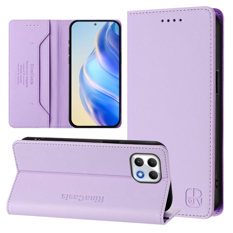 RC01 Dual-Folded Magnetic Suction RFID Leather Phone Case, For T-Mobile REVVL 8 5G / T Phone 3, For T-Mobile Revvl 7 Pro 5G, For T-Mobile Revvl 7 5G, For T-Mobile Revvl 6 Pro / 6X Pro 5G, For T-Mobile Revvl 6 5G / 6X 5G