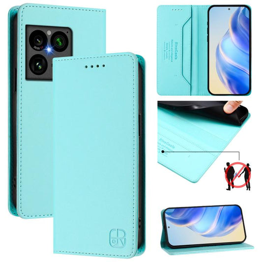 RC01 Dual-Folded Magnetic Suction RFID Leather Phone Case, For Sony Xperia 1 VIII, For Sony Xperia 10 VI 2024, For Sony Xperia 1 VI 2024, For Sony Xperia 5 VI 2024, For Sony Xperia 5 V, For Sony Xperia 1 V 2023