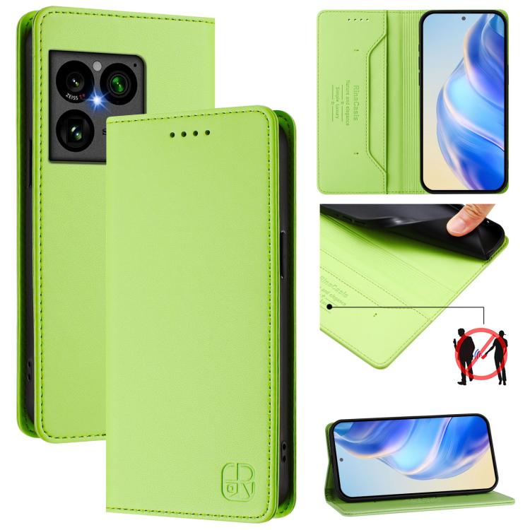 RC01 Dual-Folded Magnetic Suction RFID Leather Phone Case, For Sony Xperia 1 VIII, For Sony Xperia 10 VI 2024, For Sony Xperia 1 VI 2024, For Sony Xperia 5 VI 2024, For Sony Xperia 5 V, For Sony Xperia 1 V 2023