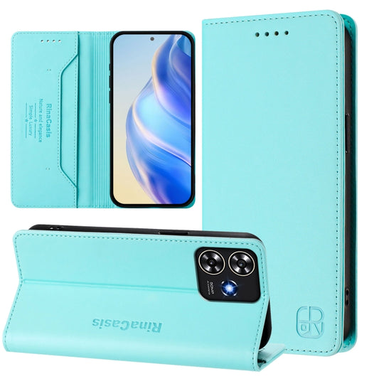 RC01 Dual-Folded Magnetic Suction RFID Leather Phone Case, For ZTE Blade A73 4G, For ZTE Blade V50 Vita, For ZTE Blade A53 / A53+, For ZTE Blade A53 Pro, For ZTE Blade V40s, For ZTE Blade A52
