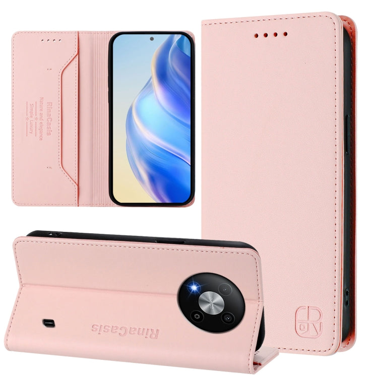 RC01 Dual-Folded Magnetic Suction RFID Leather Phone Case, For ZTE Blade A75 5G / Nubia Focus 5G, For ZTE Blade A75 4G, For ZTE Blade A35 / A55, For ZTE Blade V60 4G / Axon 60 4G, For ZTE Nubia Z60 Ultra, For ZTE Blade A73 5G