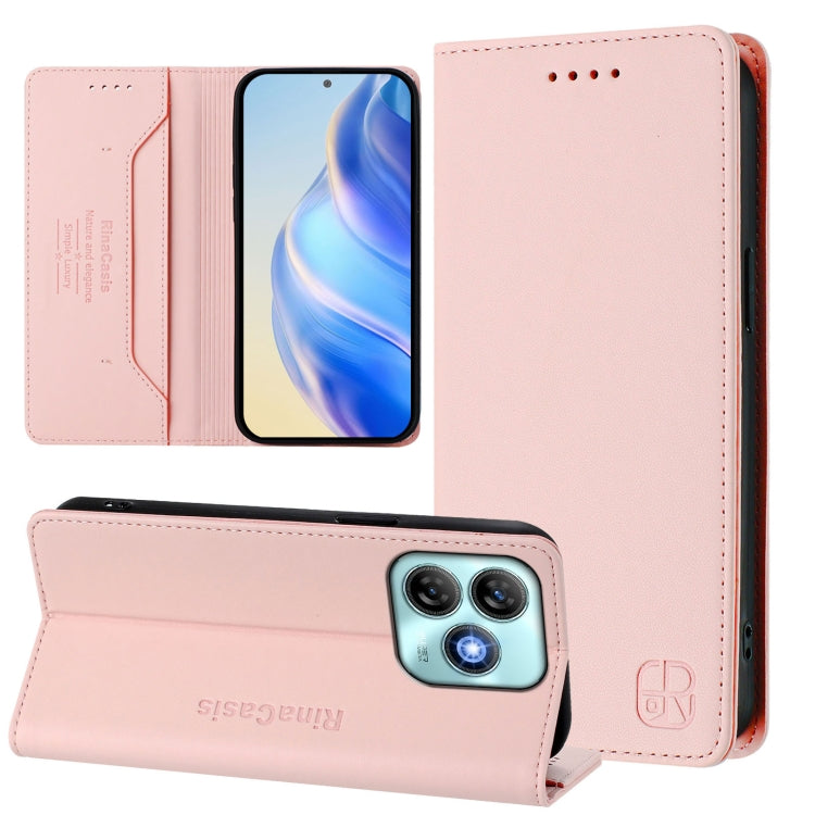 RC01 Dual-Folded Magnetic Suction RFID Leather Phone Case, For ZTE Blade A75 5G / Nubia Focus 5G, For ZTE Blade A75 4G, For ZTE Blade A35 / A55, For ZTE Blade V60 4G / Axon 60 4G, For ZTE Nubia Z60 Ultra, For ZTE Blade A73 5G