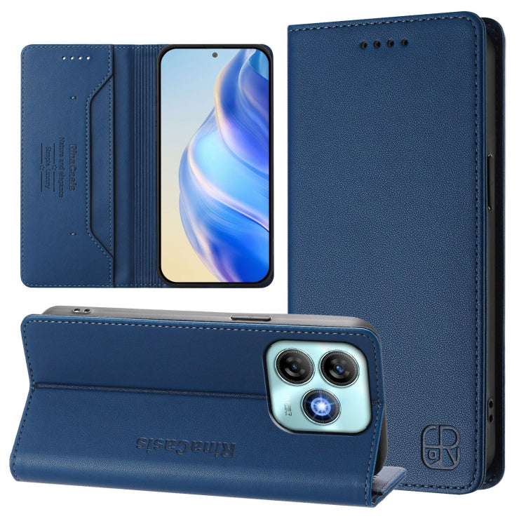RC01 Dual-Folded Magnetic Suction RFID Leather Phone Case, For ZTE Blade A75 5G / Nubia Focus 5G, For ZTE Blade A75 4G, For ZTE Blade A35 / A55, For ZTE Blade V60 4G / Axon 60 4G, For ZTE Nubia Z60 Ultra, For ZTE Blade A73 5G