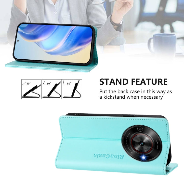 RC01 Dual-Folded Magnetic Suction RFID Leather Phone Case, For ZTE Blade A75 5G / Nubia Focus 5G, For ZTE Blade A75 4G, For ZTE Blade A35 / A55, For ZTE Blade V60 4G / Axon 60 4G, For ZTE Nubia Z60 Ultra, For ZTE Blade A73 5G