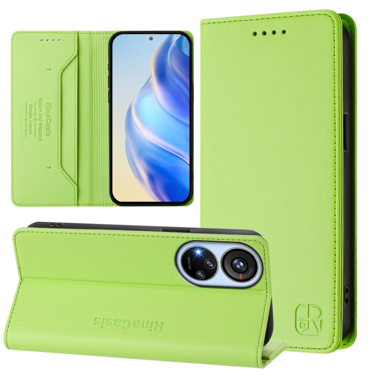 RC01 Dual-Folded Magnetic Suction RFID Leather Phone Case, For ZTE Blade A73 4G, For ZTE Blade V50 Vita, For ZTE Blade A53 / A53+, For ZTE Blade A53 Pro, For ZTE Blade V40s, For ZTE Blade A52