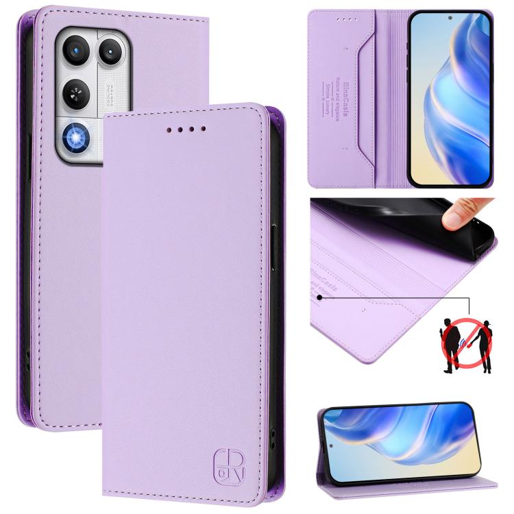 RC01 Dual-Folded Magnetic Suction RFID Leather Phone Case, For ZTE nubia Neo 5 5G, For ZTE nubia Neo 5 GT 5G, For ZTE Nubia P7 Pro / Optus X Value 5G, For ZTE Nubia P9 Pro / Optus X Pro 2 5G, For ZTE nubia RedMagic 11 Air                               ...