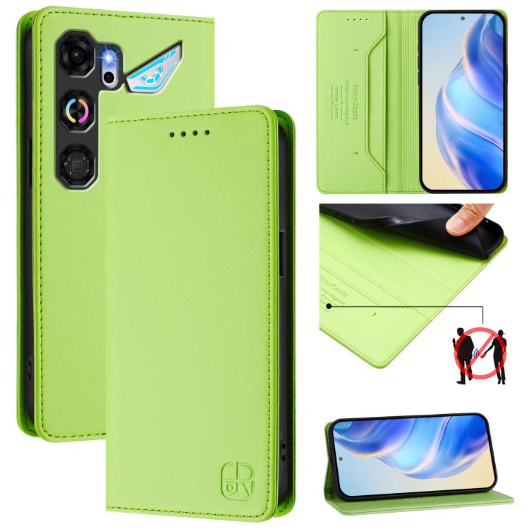 RC01 Dual-Folded Magnetic Suction RFID Leather Phone Case, For ZTE nubia Neo 5 5G, For ZTE nubia Neo 5 GT 5G, For ZTE Nubia P7 Pro / Optus X Value 5G, For ZTE Nubia P9 Pro / Optus X Pro 2 5G, For ZTE nubia RedMagic 11 Air                               ...