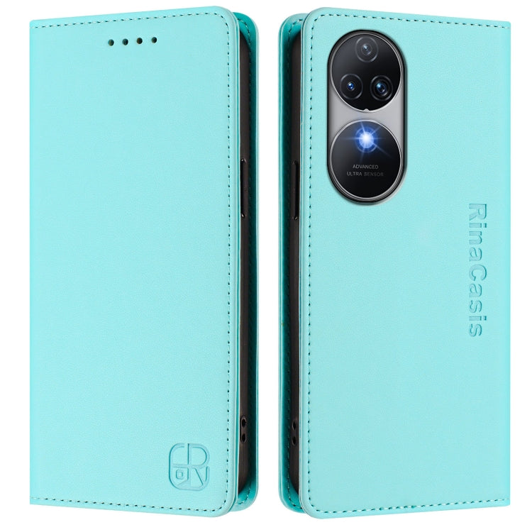 RC01 Dual-Folded Magnetic Suction RFID Leather Phone Case, For Oukitel C38, For Oukitel C35, For Oukitel C33