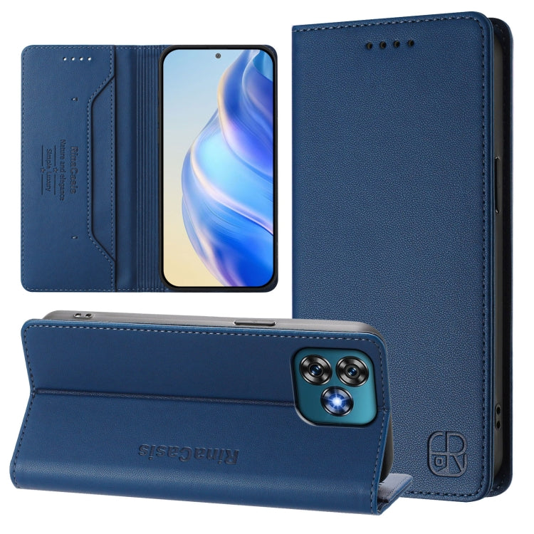 RC01 Dual-Folded Magnetic Suction RFID Leather Phone Case, For Oukitel C59 / C59 Pro, For Oukitel C57 / C57S / C57 Pro, For Oukitel C53, For Oukitel C50, For Oukitel C37, For Oukitel C51