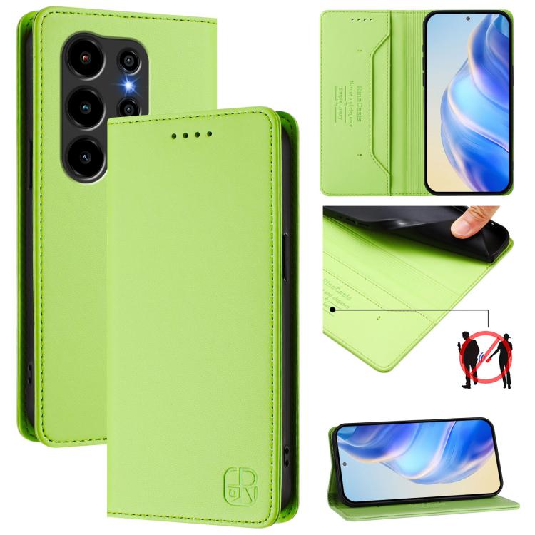 RC01 Dual-Folded Magnetic Suction RFID Leather Phone Case, For Blackview WAVE 7C, For Blackview WAVE 10, For Blackview Shark 6, For Blackview Oscal Tiger 13, For Blackview Shark 9, For Blackview Wave 8C
