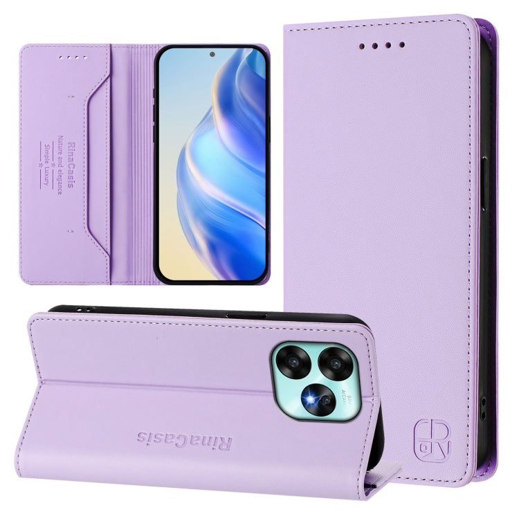 RC01 Dual-Folded Magnetic Suction RFID Leather Phone Case, For UMIDIGI G100x 4G / 5G, For UMIDIGI G100 Pro, For UMIDIGI Note 100, For UMIDIGI Note 90, For UMIDIGI A15 / A15C / A15T, For UMIDIGI G9 5G