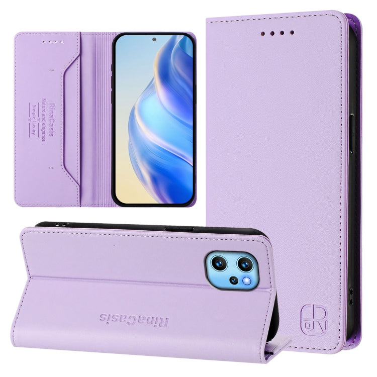 RC01 Dual-Folded Magnetic Suction RFID Leather Phone Case, For UMIDIGI Bison X20, For UMIDIGI Power 7 / 7S, For UMIDIGI Power 7 Max