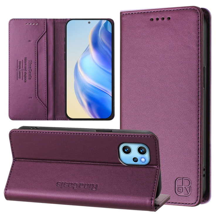 RC01 Dual-Folded Magnetic Suction RFID Leather Phone Case, For UMIDIGI Bison X20, For UMIDIGI Power 7 / 7S, For UMIDIGI Power 7 Max