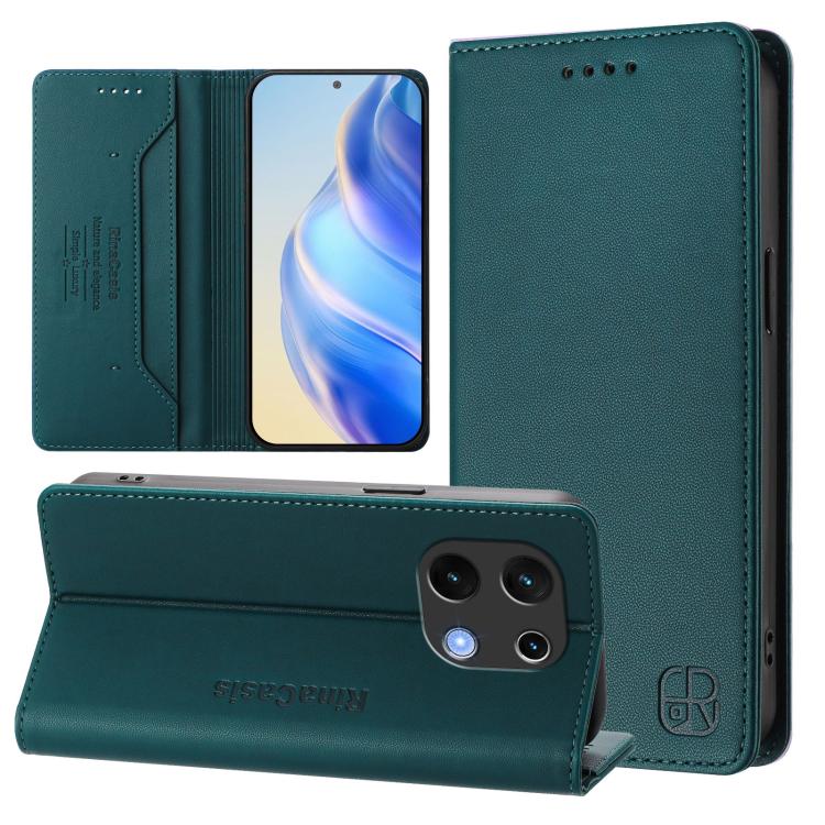 RC01 Dual-Folded Magnetic Suction RFID Leather Phone Case, For UMIDIGI G100x 4G / 5G, For UMIDIGI G100 Pro, For UMIDIGI Note 100, For UMIDIGI Note 90, For UMIDIGI A15 / A15C / A15T, For UMIDIGI G9 5G