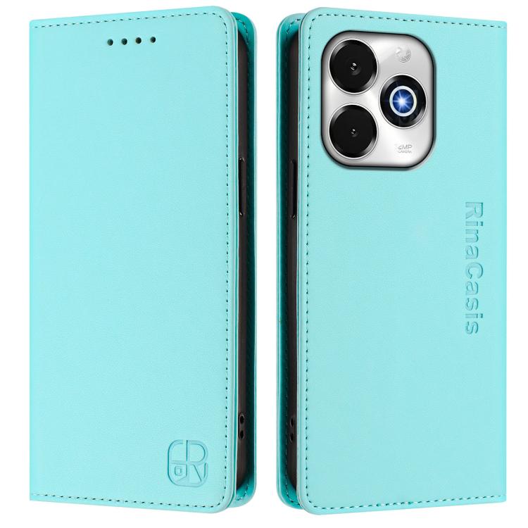RC01 Dual-Folded Magnetic Suction RFID Leather Phone Case, For UMIDIGI G100x 4G / 5G, For UMIDIGI G100 Pro, For UMIDIGI Note 100, For UMIDIGI Note 90, For UMIDIGI A15 / A15C / A15T, For UMIDIGI G9 5G