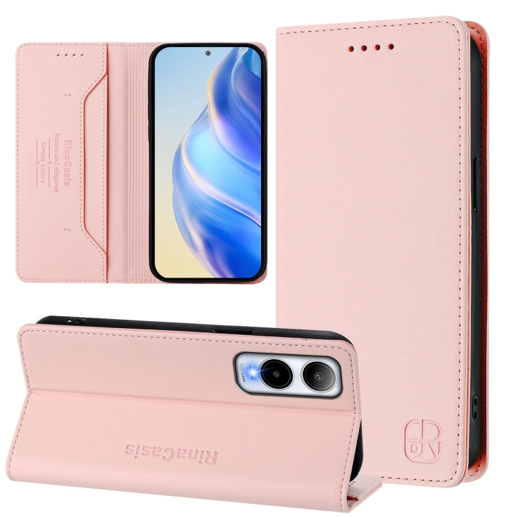 RC01 Dual-Folded Magnetic Suction RFID Leather Phone Case, For Cricket Icon 7 5G / Plus 2026, For Cricket Magic 2 / AT&T Propel 2 5G, For Cricket Debut S3, For Cricket Icon 6, For Cricket Outlast 5G 2024
