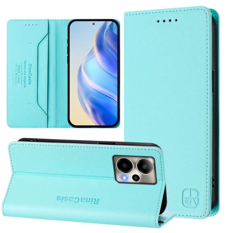 RC01 Dual-Folded Magnetic Suction RFID Leather Phone Case, For Cricket Icon 7 5G / Plus 2026, For Cricket Magic 2 / AT&T Propel 2 5G, For Cricket Debut S3, For Cricket Icon 6, For Cricket Outlast 5G 2024