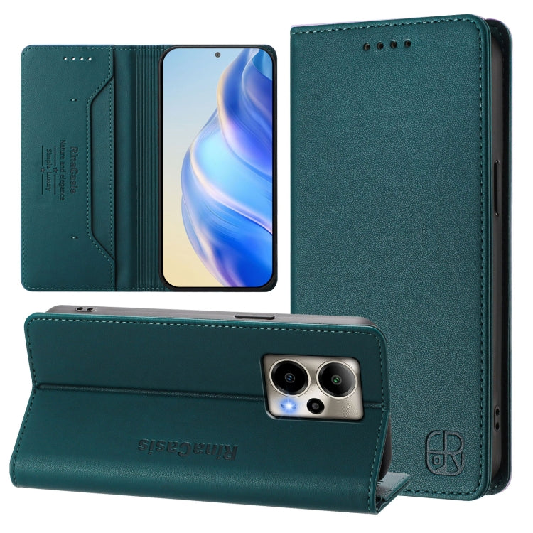 RC01 Dual-Folded Magnetic Suction RFID Leather Phone Case, For Cricket Icon 7 5G / Plus 2026, For Cricket Magic 2 / AT&T Propel 2 5G, For Cricket Debut S3, For Cricket Icon 6, For Cricket Outlast 5G 2024