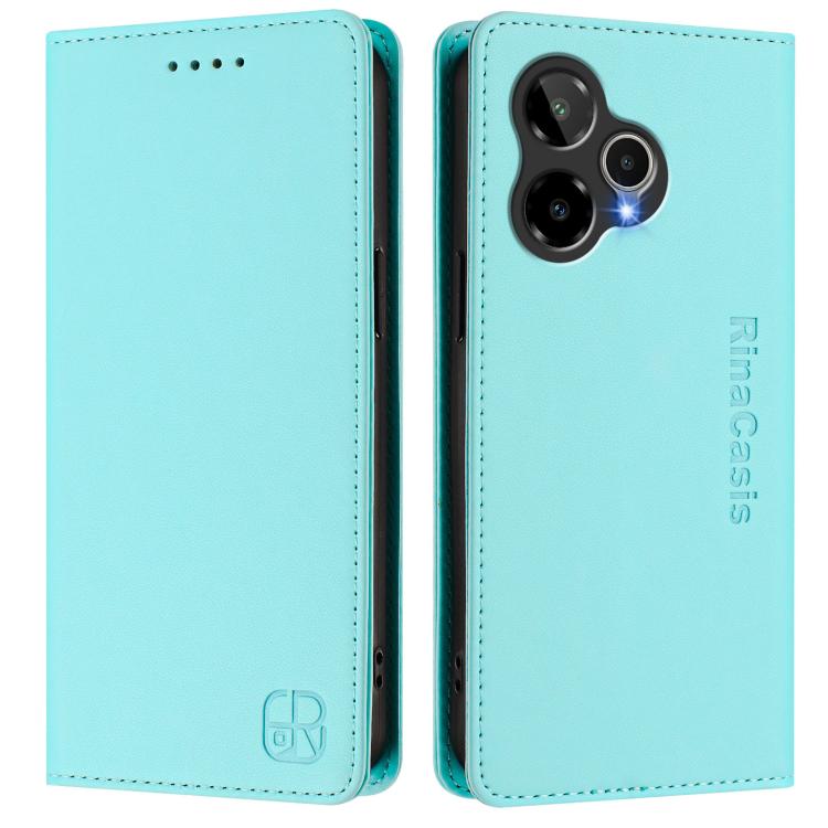 RC01 Dual-Folded Magnetic Suction RFID Leather Phone Case, For Cricket Icon 7 5G / Plus 2026, For Cricket Magic 2 / AT&T Propel 2 5G, For Cricket Debut S3, For Cricket Icon 6, For Cricket Outlast 5G 2024