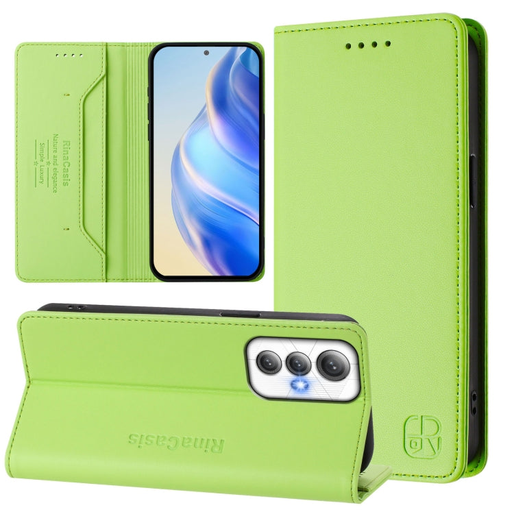 RC01 Dual-Folded Magnetic Suction RFID Leather Phone Case, For Cubot A40, For Cubot P90, For Cubot A30, For Cubot A20, For Cubot Max 5, For Cubot A10