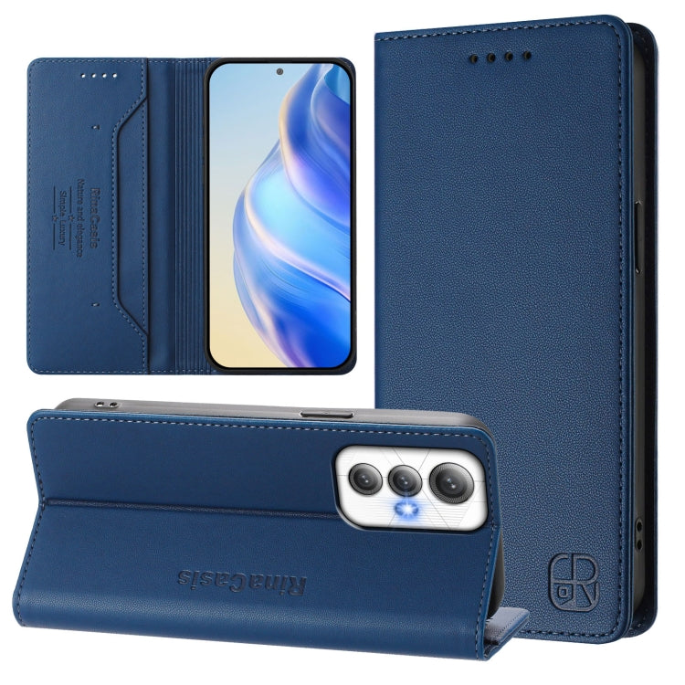 RC01 Dual-Folded Magnetic Suction RFID Leather Phone Case, For Cubot A40, For Cubot P90, For Cubot A30, For Cubot A20, For Cubot Max 5, For Cubot A10
