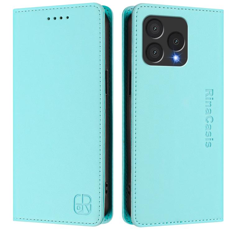 RC01 Dual-Folded Magnetic Suction RFID Leather Phone Case, For Cubot A40, For Cubot P90, For Cubot A30, For Cubot A20, For Cubot Max 5, For Cubot A10