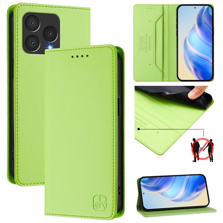 RC01 Dual-Folded Magnetic Suction RFID Leather Phone Case, For Cubot A40, For Cubot P90, For Cubot A30, For Cubot A20, For Cubot Max 5, For Cubot A10
