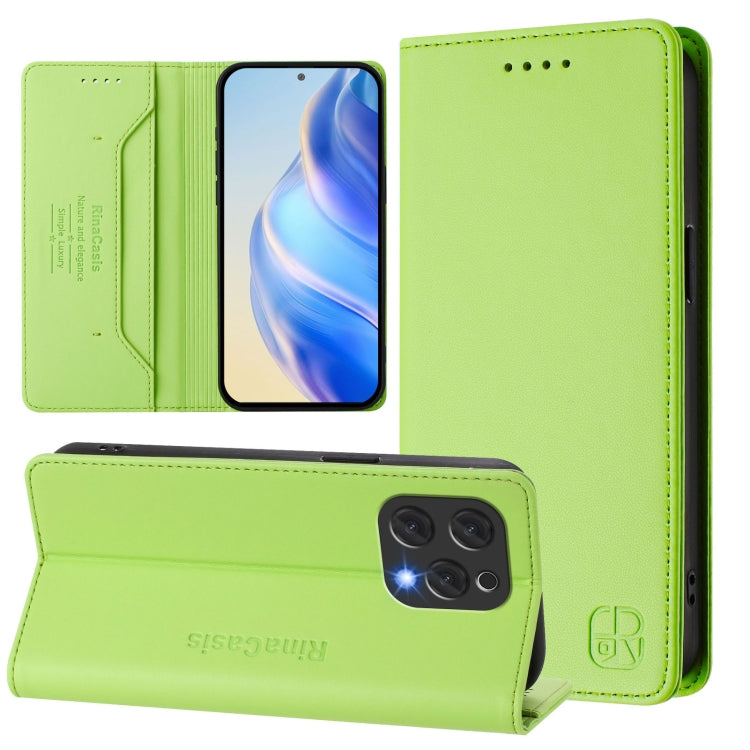 RC01 Dual-Folded Magnetic Suction RFID Leather Phone Case, For Doogee Note 56 / Note 56 Pro, For Doogee N60 Pro, For Doogee Note 59 / Note 59 Pro, For Doofee N55 Plus