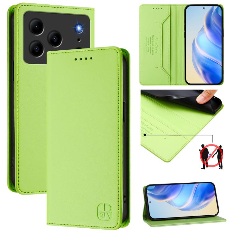 RC01 Dual-Folded Magnetic Suction RFID Leather Phone Case, For Doogee Note 56 / Note 56 Pro, For Doogee N60 Pro, For Doogee Note 59 / Note 59 Pro, For Doofee N55 Plus