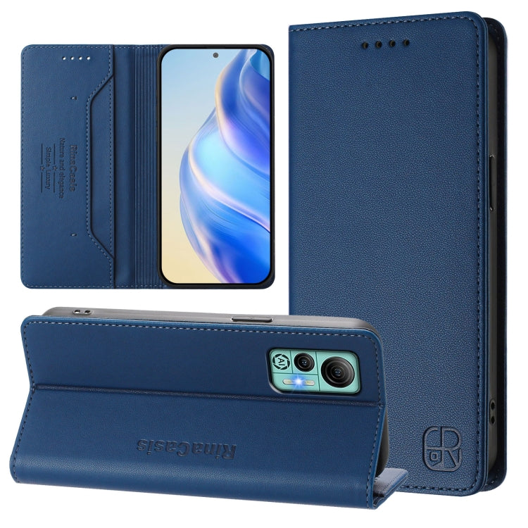 RC01 Dual-Folded Magnetic Suction RFID Leather Phone Case, For Ulefone Note 20 Pro, For Ulefone Note 17 Pro, For Ulefone Note 18 Ultra 5G, For Ulefone Note 16 Pro, For Ulefone Note 14