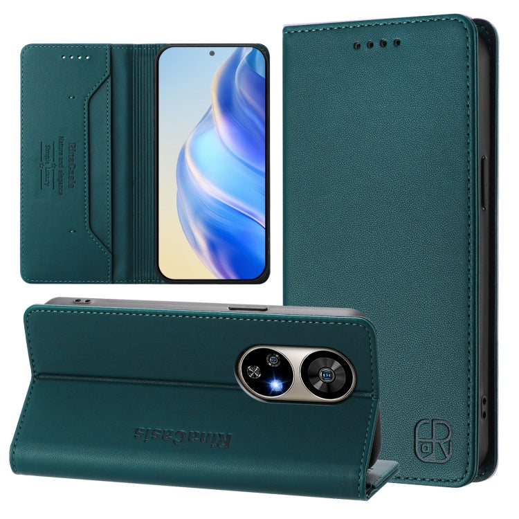 RC01 Dual-Folded Magnetic Suction RFID Leather Phone Case, For Ulefone Note 20 Pro, For Ulefone Note 17 Pro, For Ulefone Note 18 Ultra 5G, For Ulefone Note 16 Pro, For Ulefone Note 14