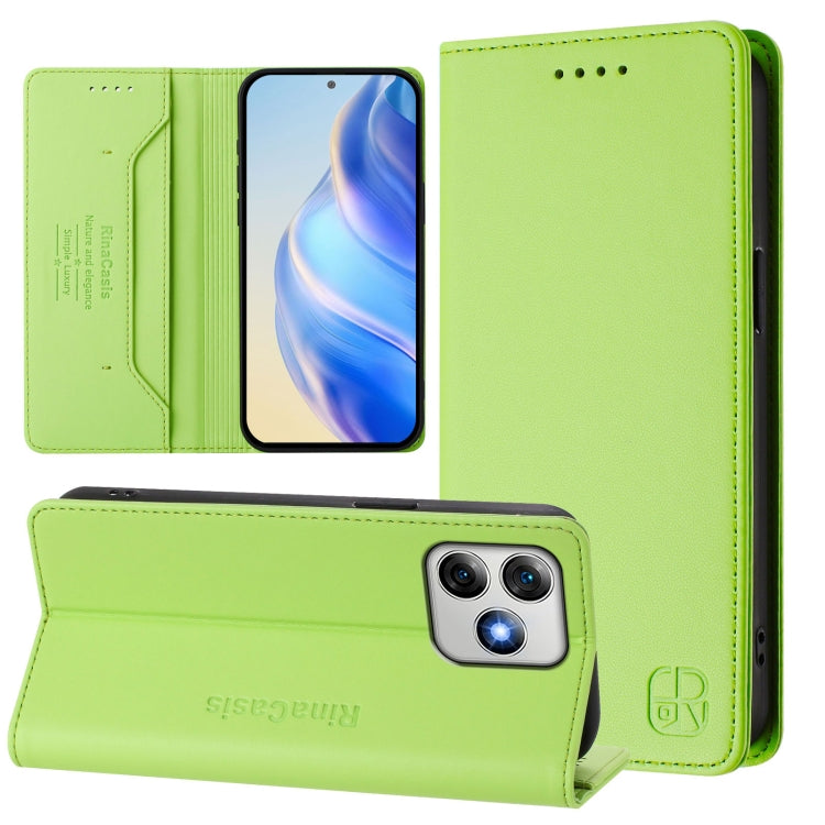 RC01 Dual-Folded Magnetic Suction RFID Leather Phone Case, For Ulefone Note 20 Pro, For Ulefone Note 17 Pro, For Ulefone Note 18 Ultra 5G, For Ulefone Note 16 Pro, For Ulefone Note 14