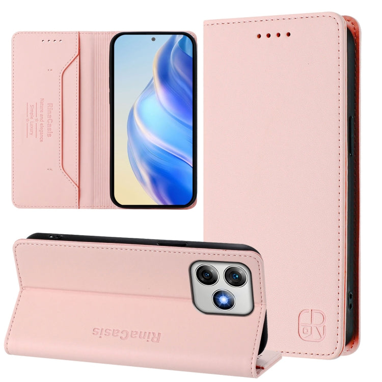 RC01 Dual-Folded Magnetic Suction RFID Leather Phone Case, For Ulefone Note 20 Pro, For Ulefone Note 17 Pro, For Ulefone Note 18 Ultra 5G, For Ulefone Note 16 Pro, For Ulefone Note 14